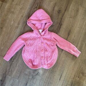 🌺10/$20 Knit Pink Hooded Girl’s Sweater